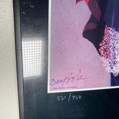 Lot 41:  Dan Poole numbered poster