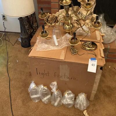Lot 40:  Chandelier