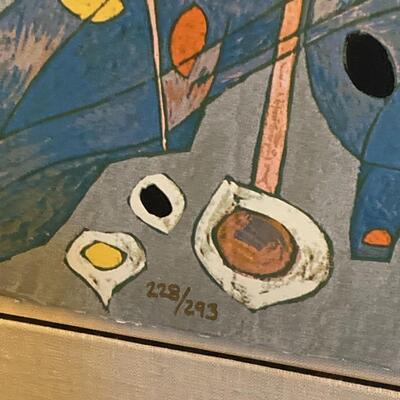 Lot 32:  Jiang Tie-Feng Serigraph #2