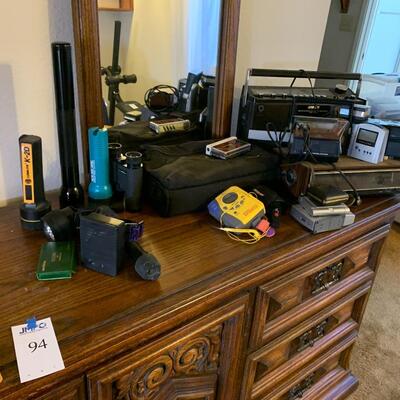 Lot 94:  Sony Walkmans, vintage electronics and clocks