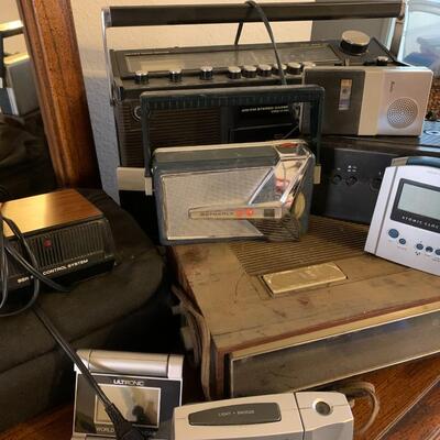 Lot 94:  Sony Walkmans, vintage electronics and clocks
