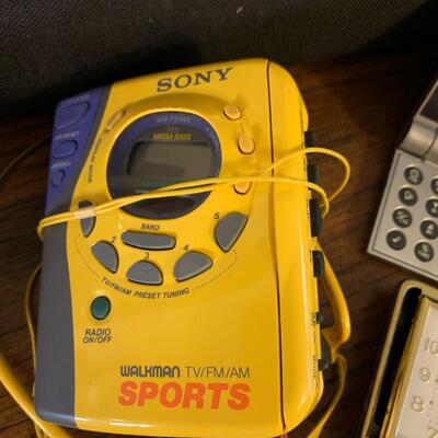 Lot 94:  Sony Walkmans, vintage electronics and clocks