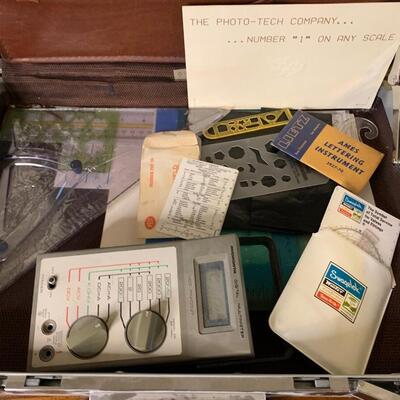 Lot 92:  Engineer's Briefcase and contents