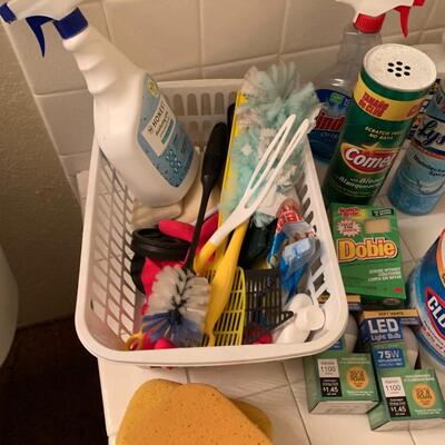 Lot 106:  Cleaning supplies and more