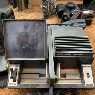 Lot 107:  Cameras and accessories