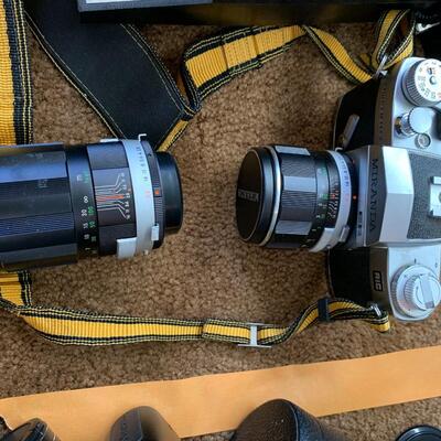 Lot 107:  Cameras and accessories