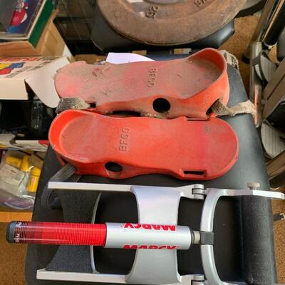 Lot 109:  Weight Bench and weights