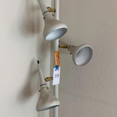 Lot 118:  Vintage lighting