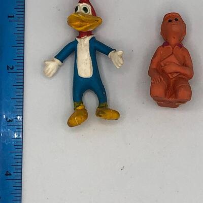 Vintage Christopher Robin and Woody Woodpecker Figures