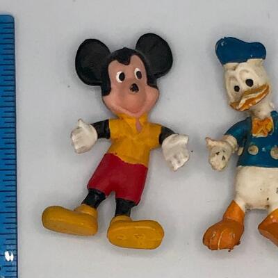 Vintage Mickey Mouse and Donald Duck Figures