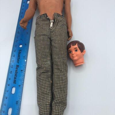 Vintage Doll Body And Head and Bear