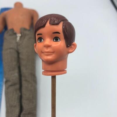 Vintage Doll Body And Head and Bear