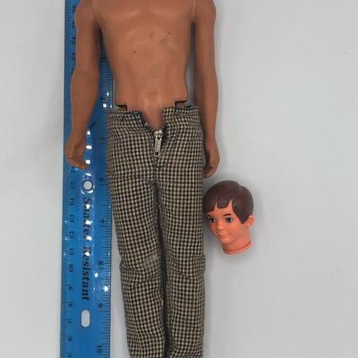 Vintage Doll Body And Head and Bear