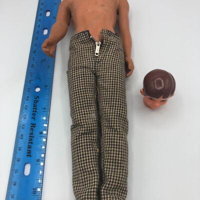 Vintage Doll Body And Head and Bear