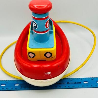  Vintage 1967 Fisher Price Tuggy Tooter Boat
