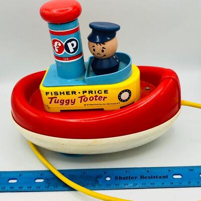  Vintage 1967 Fisher Price Tuggy Tooter Boat