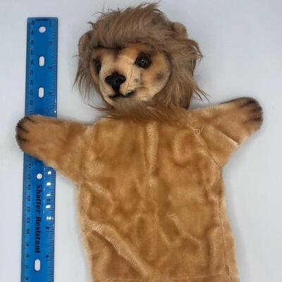Vintage Mohair Lion Hand Puppet Plush Toy Steiff EUC Rare!