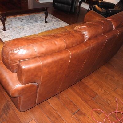 Full grain leather sofa
