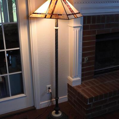 Tiffany Style, Stained glass floor lamp