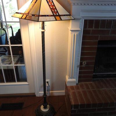 Tiffany Style, Stained glass floor lamp