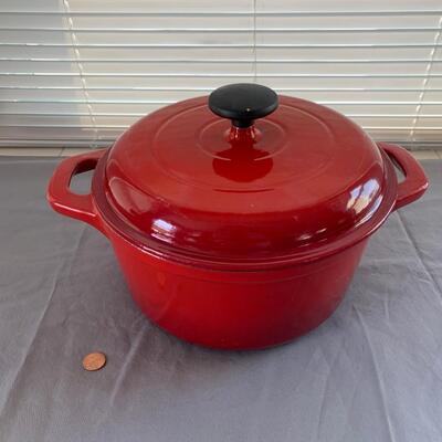 #12 Red Casserole Pot