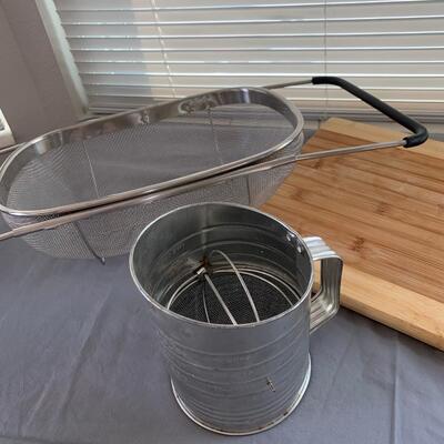 #22 Flour Sifter, Strainer & Cutting Board