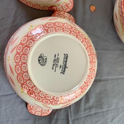 #27 Temptations Old World Ovenware 3pc Bowls