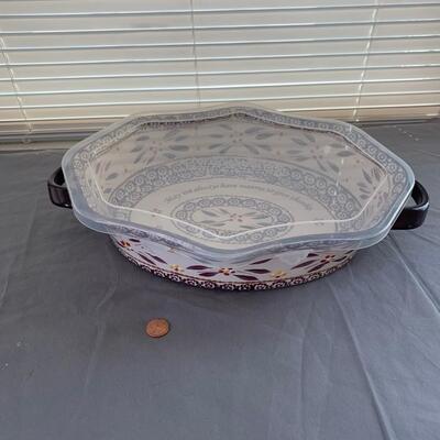 #33 Temptations Old World Ovenware Give Thanks Purple