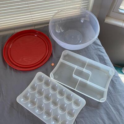 #54 Plastic Food Storage- Bowl & Egg Container