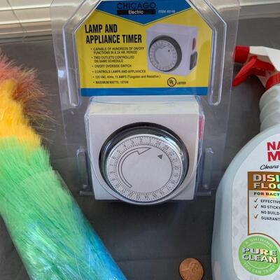 #74 Lamp & Appliance Timer & Cleaning Gear