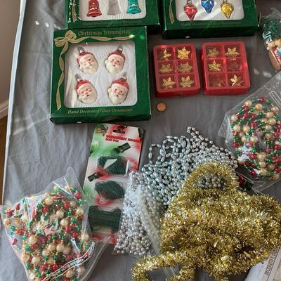 #115 Christmas Ornaments, Snowflakes, Beads & More