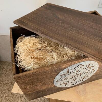 #143 Joy Wooden Gift Box
