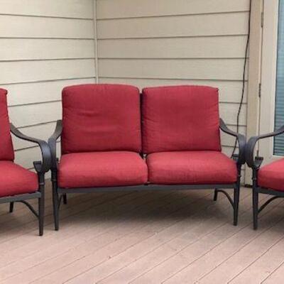 Patio Furniture: Loveseat and Two Chairs