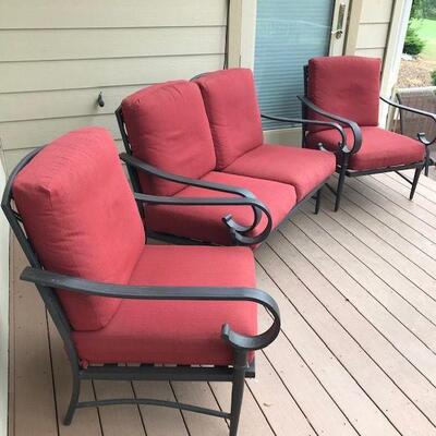 Patio Furniture: Loveseat and Two Chairs