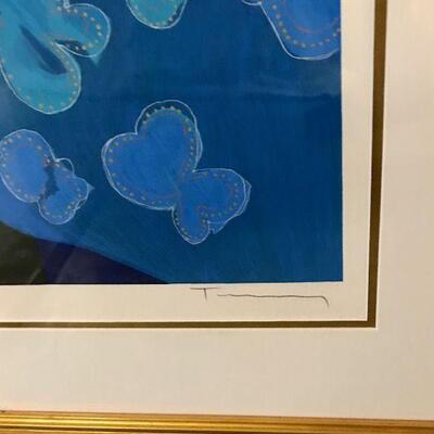 Itzchak Tarkay Signed Framed Serigraph