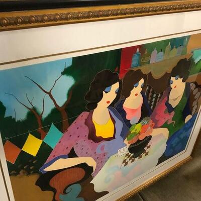 Itzchak Tarkay Signed Framed Serigraph