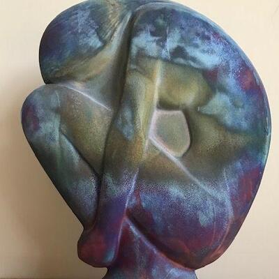 Raku Sculpture Of A Woman