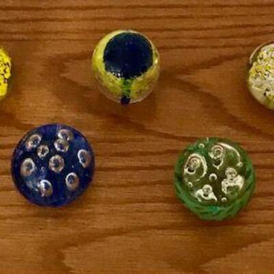 Lot Of Seven Glass Paperweights