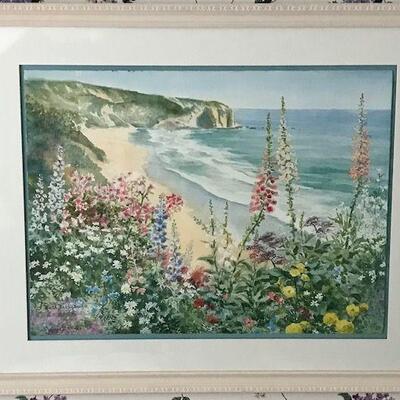 Ruth Basler Burr Signed Framed Lithograph