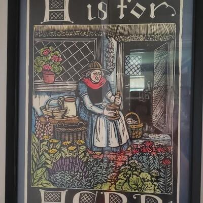 Print H is for Herb 