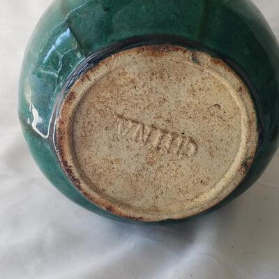 Vintage ceramic vase green