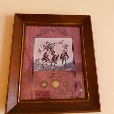 Framed Collectable US Coins Set