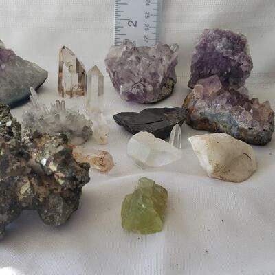 Quartz, mica, rocks collection