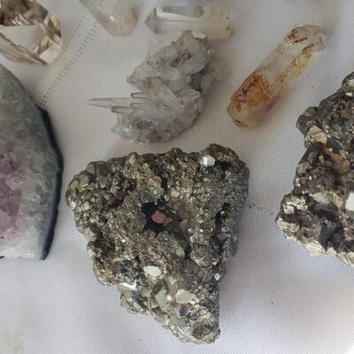 Quartz, mica, rocks collection