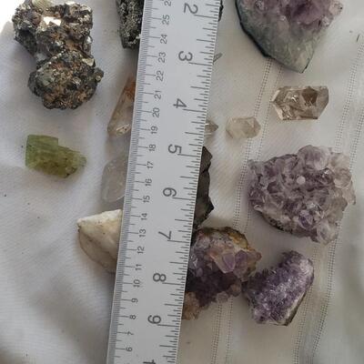 Quartz, mica, rocks collection