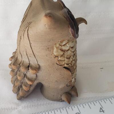 Small handmade owl ceramic