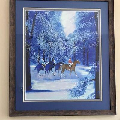 Victor Spann Framed Serigraph