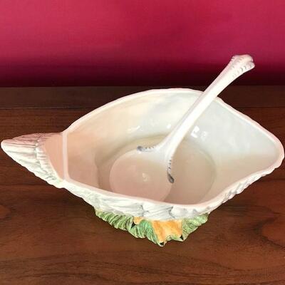 Decorative Goose Soup Tureen With Ladle