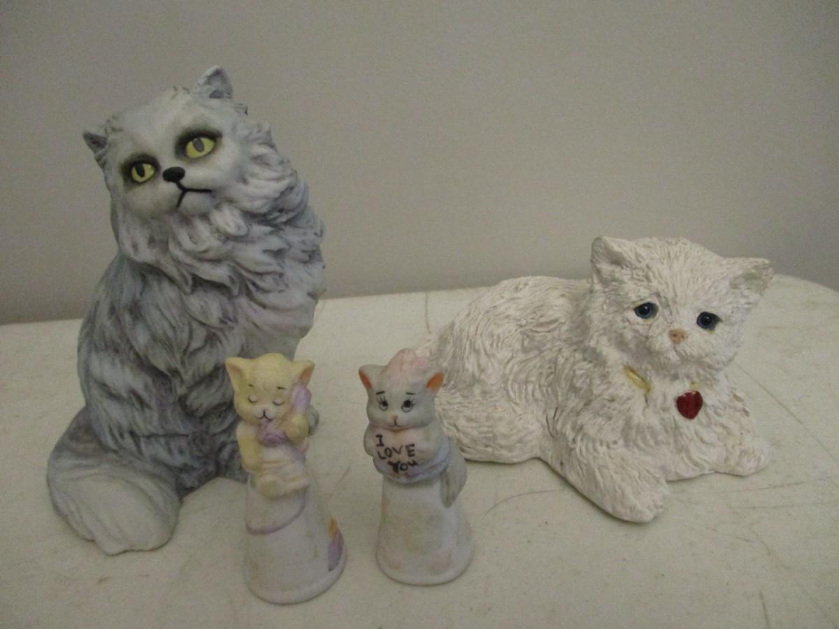 Andrea by Sadek Gray Persian Cat Porcelain Figurine | EstateSales.org