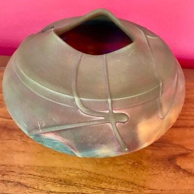 Raku Pottery Vase